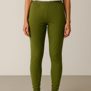 Olive Green Churidar Leggings