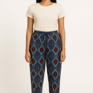 Blue-Red Cotton Pajamas