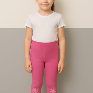 Pink Embellished Leggings