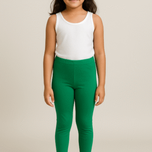 Green Churidar Leggings for Girls