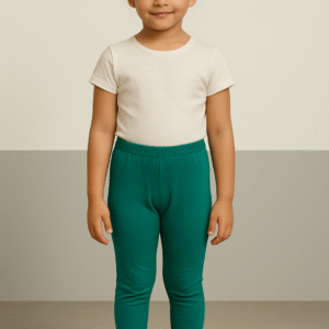 Green Churidar Leggings for Girls