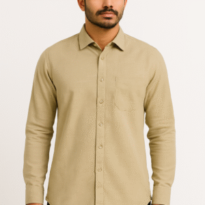 Beige Cotton Shirt