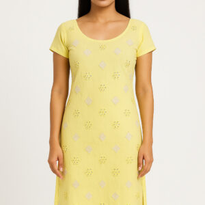 Yellow Embroidered Kurta Set