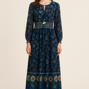 navy blue maxi dress