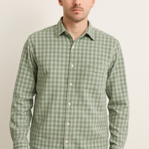 Olive Green Check Shirt