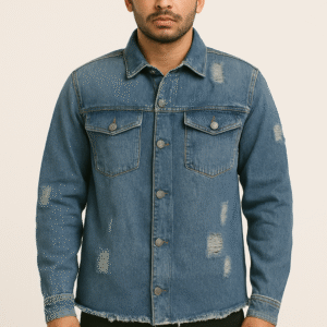 Distressed Denim Jacket