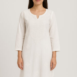 Off-White Chikankari Kurta